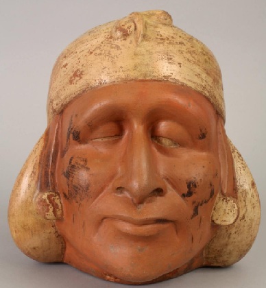 A Man, ca. 450 CE, Moche Culture, Peru, Allen Museum of Art at Oberlin College, OH, 1973.33